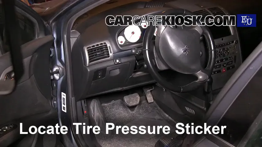 2005 Peugeot 407 SW 2.0L 4 Cyl. Tires & Wheels Check Tire Pressure